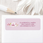 Spring Magnolias Waterverf Bloemen Etiket (Insitu)