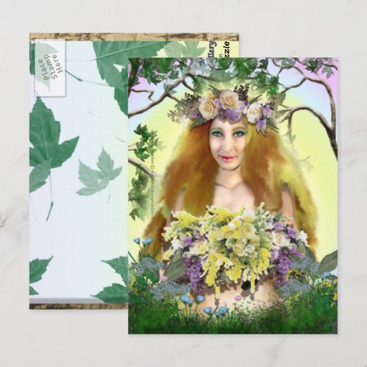 Spring Maiden Briefkaart (Voorkant / Achterkant)