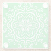 Spring Mandala Glazen Onderzetter (Achterkant)