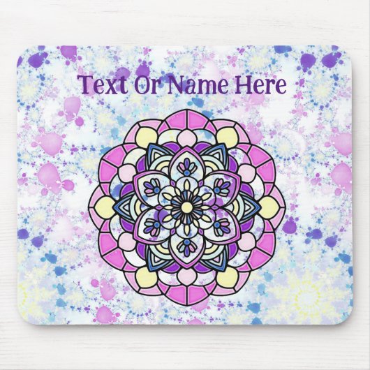 Spring Mandala Mousepad Muismat (Voorkant)