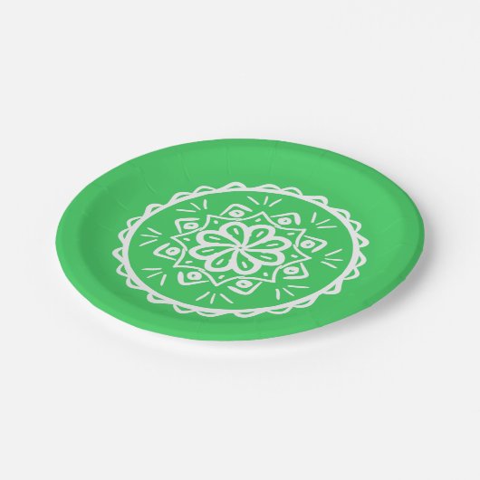 Spring Mandala Papieren Bordje (Gekanteld)