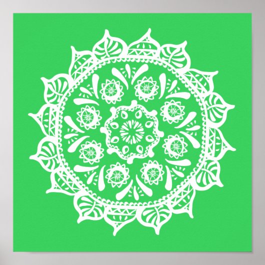 Spring Mandala Poster (Voorkant)