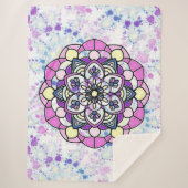 Spring Mandala Sherpa Blanket Deken (Voorkant)