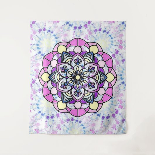 Spring Mandala Tapestry Wandkleed (Voorkant)