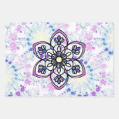 Spring Mandala Wrapping Paper Flat Sheet Set van 3 (Voorkant 3)
