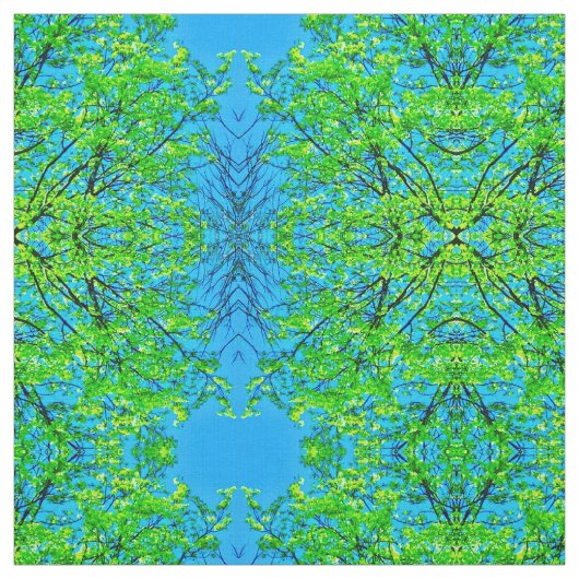 Spring Maple Blossom Photorealistisch Stof (Swatch)