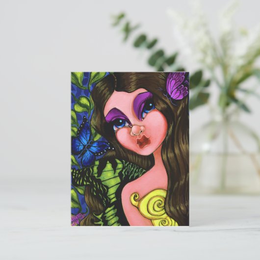 Spring Mariposa Briefkaart (Staand voorkant)