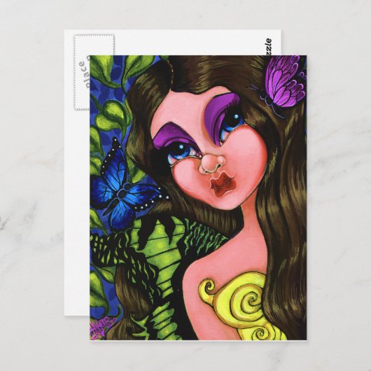 Spring Mariposa Briefkaart (Voorkant / Achterkant)