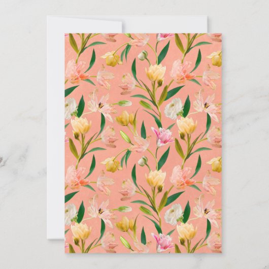 Spring Meadow BINGO Vrijgezellenfeest Game Invitat Kaart (Achterkant)