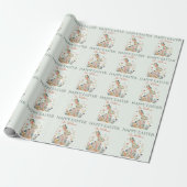 Spring Meadow Bunny Wrapping Paper Cadeaupapier (Uitgerold)
