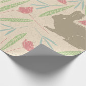 Spring Meadow Bunny Wrapping Paper Cadeaupapier (Hoek)