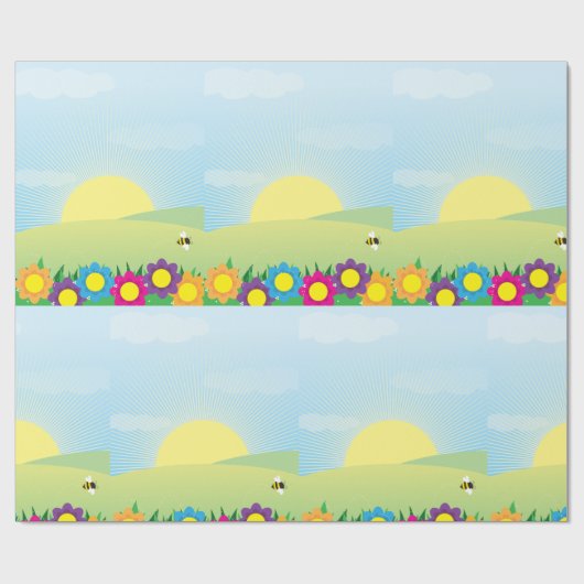 Spring Meadow Cadeaupapier (Vlak)