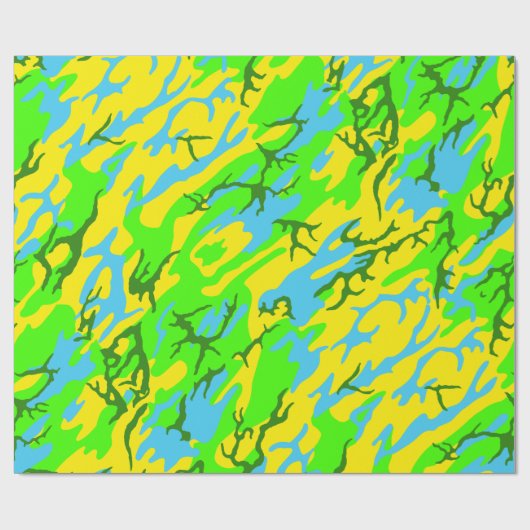 Spring Meadow Camo Cadeaupapier (Vlak)