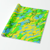 Spring Meadow Camo Cadeaupapier (Uitgerold)