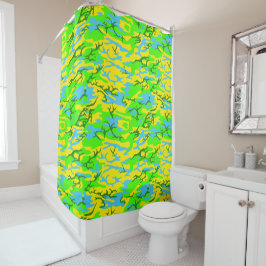 Spring Meadow Camo Douchegordijn