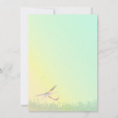 Spring Meadow Dragonfly Wedding Rehearsal Dinner Kaart (Achterkant)