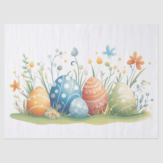 Spring Meadow Easter Tissue Paper – 10 lb, 17 "x23 Tissuepapier (Voorkant)