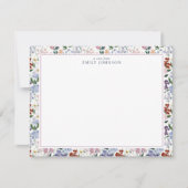 Spring Meadow Floral Note Card Kaart (Voorkant)
