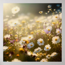 Spring Meadow Flower Wall Art