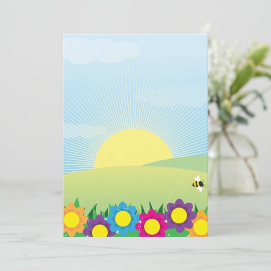 Spring Meadow Kaart (Staand voorkant)