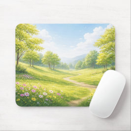 Spring Meadow Nature Mouse Pad Muismat
