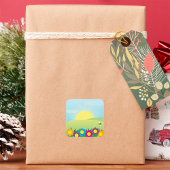 Spring Meadow Vierkante Sticker