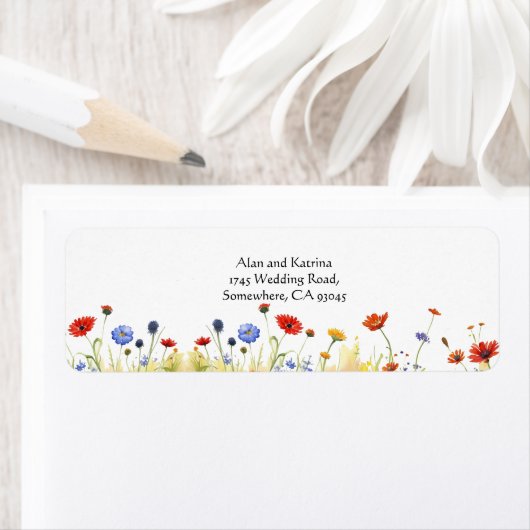 Spring Meadow Wildflower Etiket (Insitu)