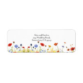 Spring Meadow Wildflower Etiket (Voorkant)