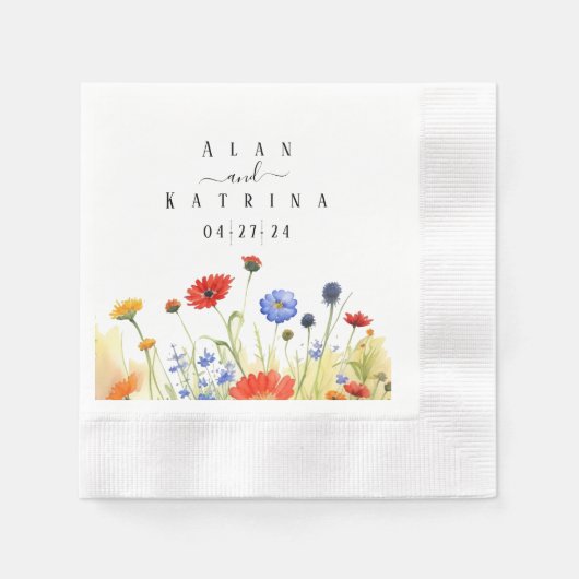 Spring Meadow Wildflower Servet (Voorkant)