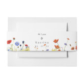 Spring Meadow Wildflower Uitnodigingen Wikkel (Voorkant Voorbeeld)