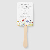 Spring Meadow Wildflowers Set van Fans Handwaaier (Voorkant)