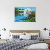 Spring-meer Canvas Afdruk (Insitu (Slaapkamer))