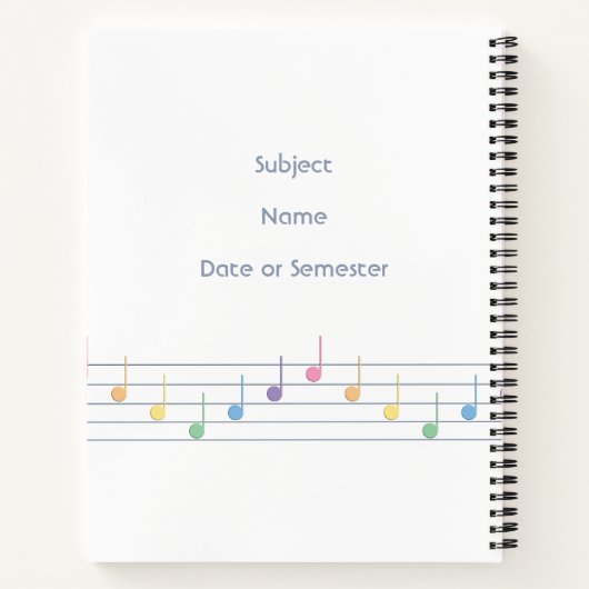 Spring Melody (Fusion) Notitieboek (Achterkant)