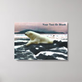Spring Melt Polar Beer Canvas Afdruk (Voorkant)