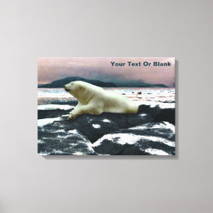 Spring Melt Polar Beer Canvas Afdruk