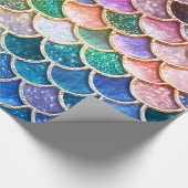 Spring Mermaid Glitter Scales- Mermaidscales Cadeaupapier (Hoek)