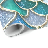 Spring Mermaid Glitter Scales- Mermaidscales Cadeaupapier (Rol Hoek)