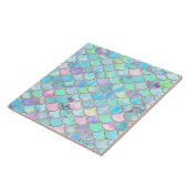 Spring Mermaid Waterverf Scales- Mermaidscales Tegeltje (Zijkant)