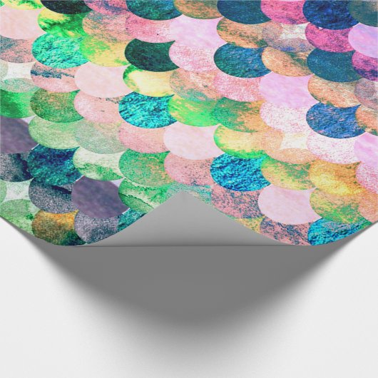 Spring Mermaidscales Mermaid Fishscales Scales Cadeaupapier (Hoek)