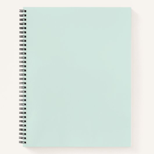 Spring Mint Solid Color Notitieboek (Voorkant)