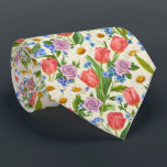 Spring Mixed Bouquet Floral Pattern Stropdas<br><div class="desc">A bright mixed bouquet floral pattern featuring a variety of spring flowers and fresh greenery. This lively botanical design is perfect for spring celebrations,  garden events,  and cheerful seasonal styling.</div>