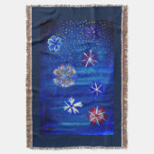 Spring Mood Bloemen Tekening Gooi Deken (Voorkant Verticaal)