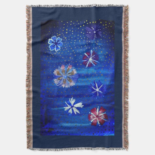 Spring Mood Bloemen Tekening Gooi Deken (Voorkant Verticaal)