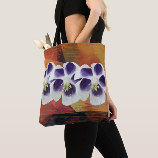 Spring Mood Geometrische Design Canvas tas (Dichtbij)