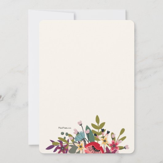 Spring Moon Invitation Kaart (Achterkant)