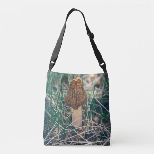 Spring Morel Mushroom Crossbody Tas (Achterkant)