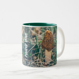 Spring Morel Mushroom Tweekleurige Koffiemok