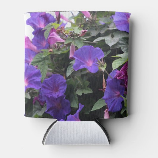 Spring Morning Glories in Blue Blikjeskoeler (Voorkant)