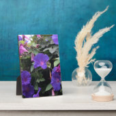 Spring Morning Glories in Blue Fotoplaat (Zijkant)