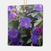 Spring Morning Glories in Blue Keramisch Ornament (Links)